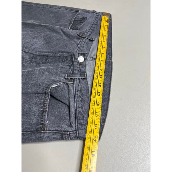 Vintage Levi's 501 Button Fly Denim Jeans 36x34 Grey distress Made In USA 80s - Picture 6 of 12